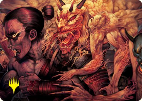 Gift of Wrath Art Card (Gold-Stamped Signature) [Kamigawa: Neon Dynasty Art Series] | L.A. Mood Comics and Games