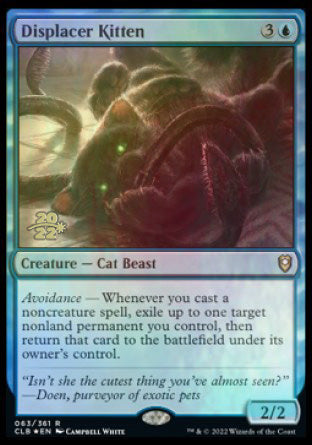 Displacer Kitten [Commander Legends: Battle for Baldur's Gate Prerelease Promos] | L.A. Mood Comics and Games