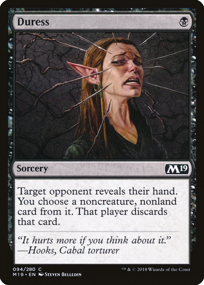 Duress [Core Set 2019] | L.A. Mood Comics and Games