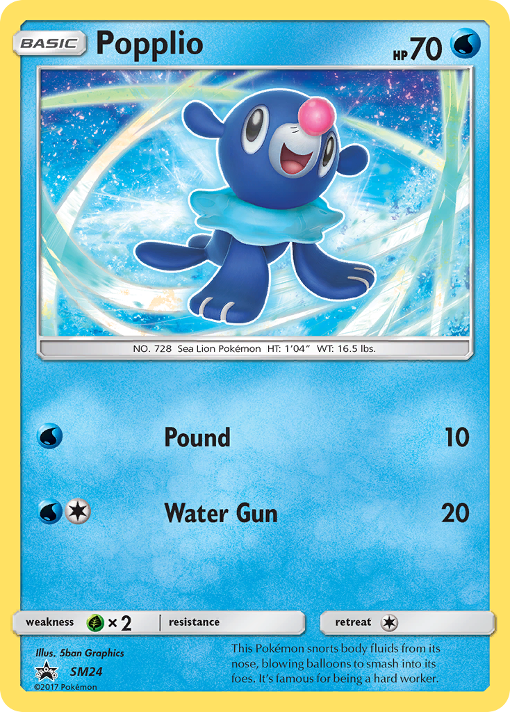 Popplio (SM24) [Sun & Moon: Black Star Promos] | L.A. Mood Comics and Games