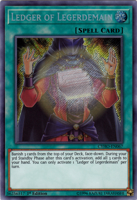 Ledger of Legerdemain [CYHO-EN067] Secret Rare | L.A. Mood Comics and Games