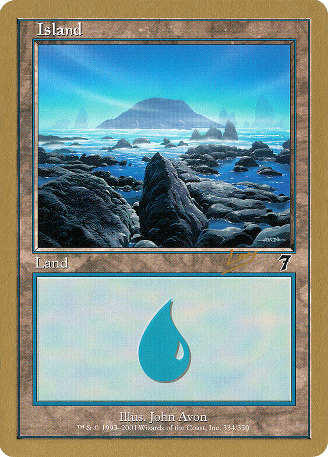 Island (rl334) (Raphael Levy) [World Championship Decks 2002] | L.A. Mood Comics and Games