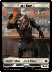 Alien Rhino // Mutant Double-Sided Token [Doctor Who Tokens] | L.A. Mood Comics and Games