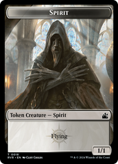 Spirit (0018) // Beast Double-Sided Token [Ravnica Remastered Tokens] | L.A. Mood Comics and Games
