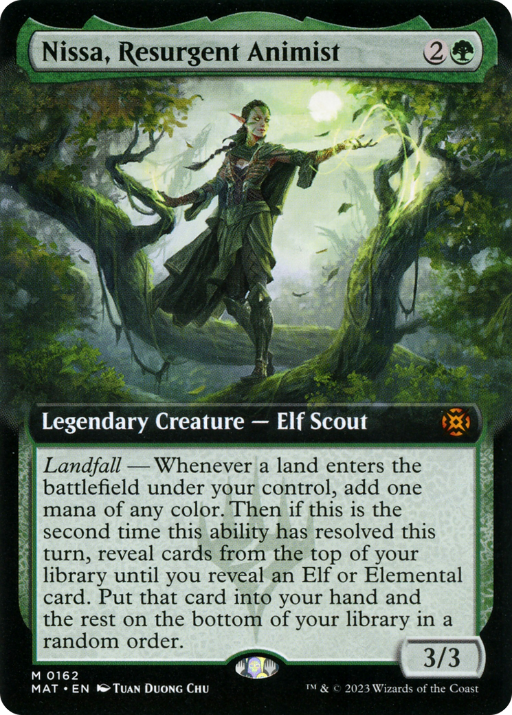 Nissa, Resurgent Animist (Extended Art) [March of the Machine: The Aftermath] | L.A. Mood Comics and Games