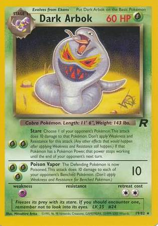 Dark Arbok (19/82) (W Stamped Promo) [Team Rocket Unlimited] | L.A. Mood Comics and Games