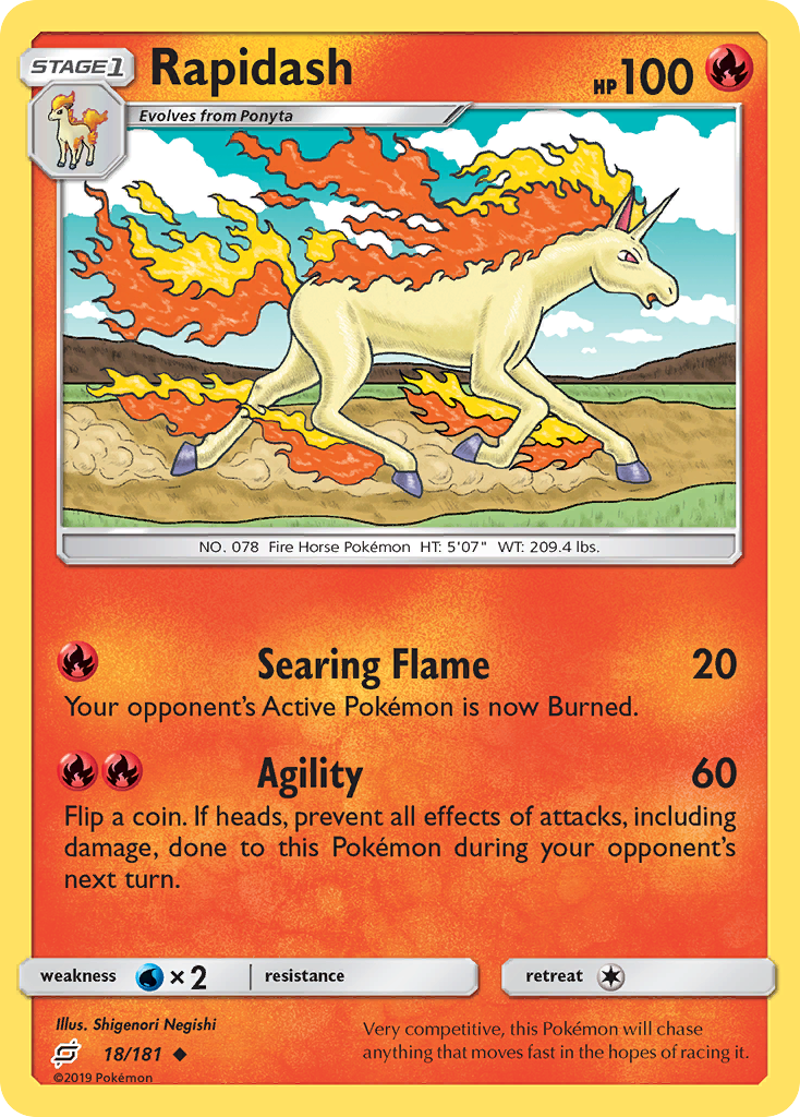 Rapidash (18/181) [Sun & Moon: Team Up] | L.A. Mood Comics and Games