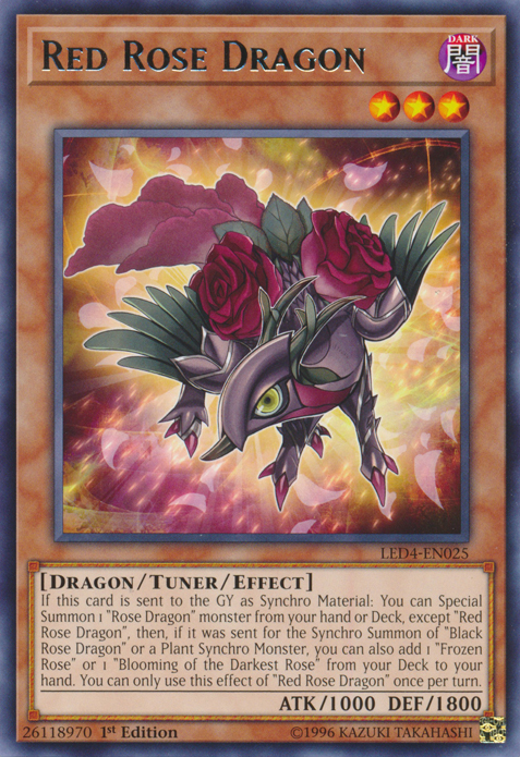 Red Rose Dragon [LED4-EN025] Rare | L.A. Mood Comics and Games