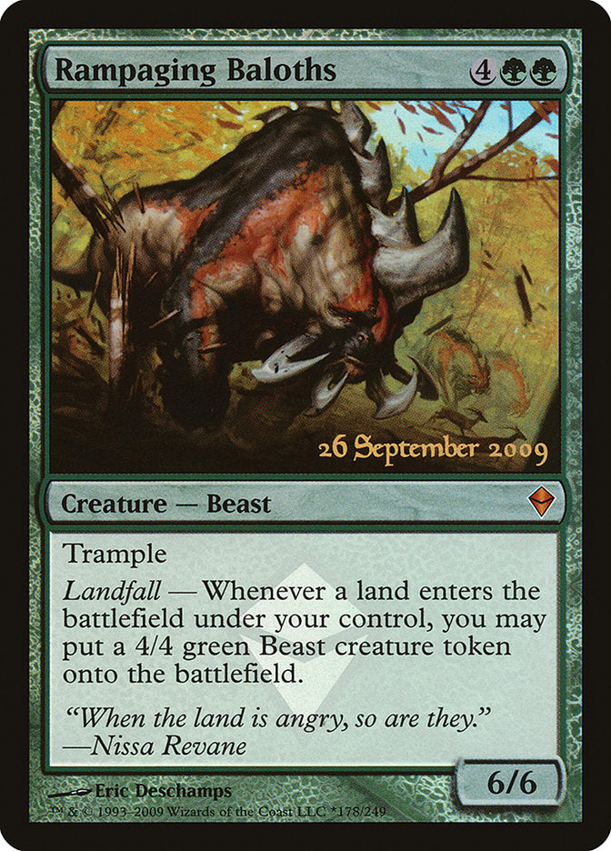 Rampaging Baloths [Zendikar Prerelease Promos] | L.A. Mood Comics and Games