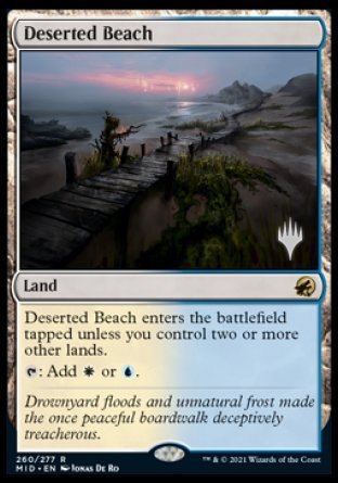 Deserted Beach (Promo Pack) [Innistrad: Midnight Hunt Promos] | L.A. Mood Comics and Games