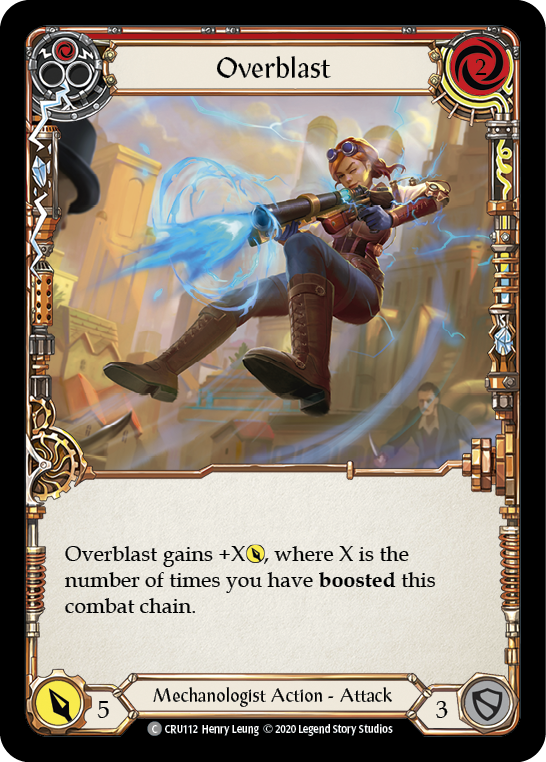 Overblast (Red) [CRU112] (Crucible of War)  1st Edition Rainbow Foil | L.A. Mood Comics and Games