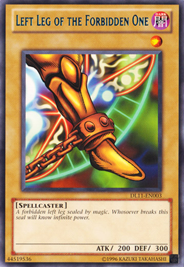 Left Leg of the Forbidden One (Blue) [DL11-EN003] Rare | L.A. Mood Comics and Games