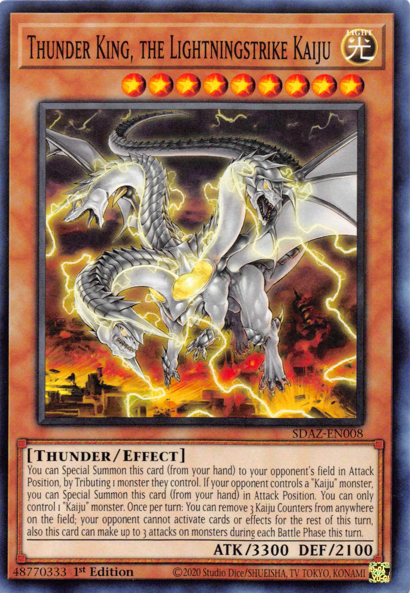 Thunder King, the Lightningstrike Kaiju [SDAZ-EN008] Common | L.A. Mood Comics and Games