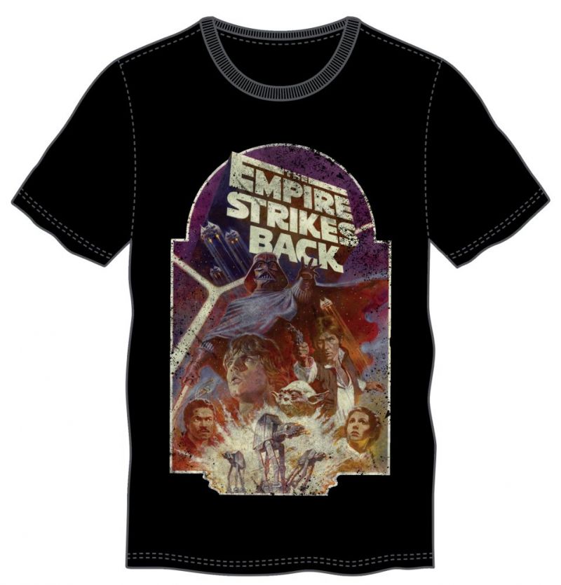 STAR WARS -The Empire Strikes Back Men's Black Tee Medium | L.A. Mood Comics and Games