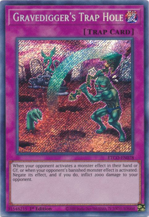 Gravedigger's Trap Hole [ETCO-EN078] Secret Rare | L.A. Mood Comics and Games