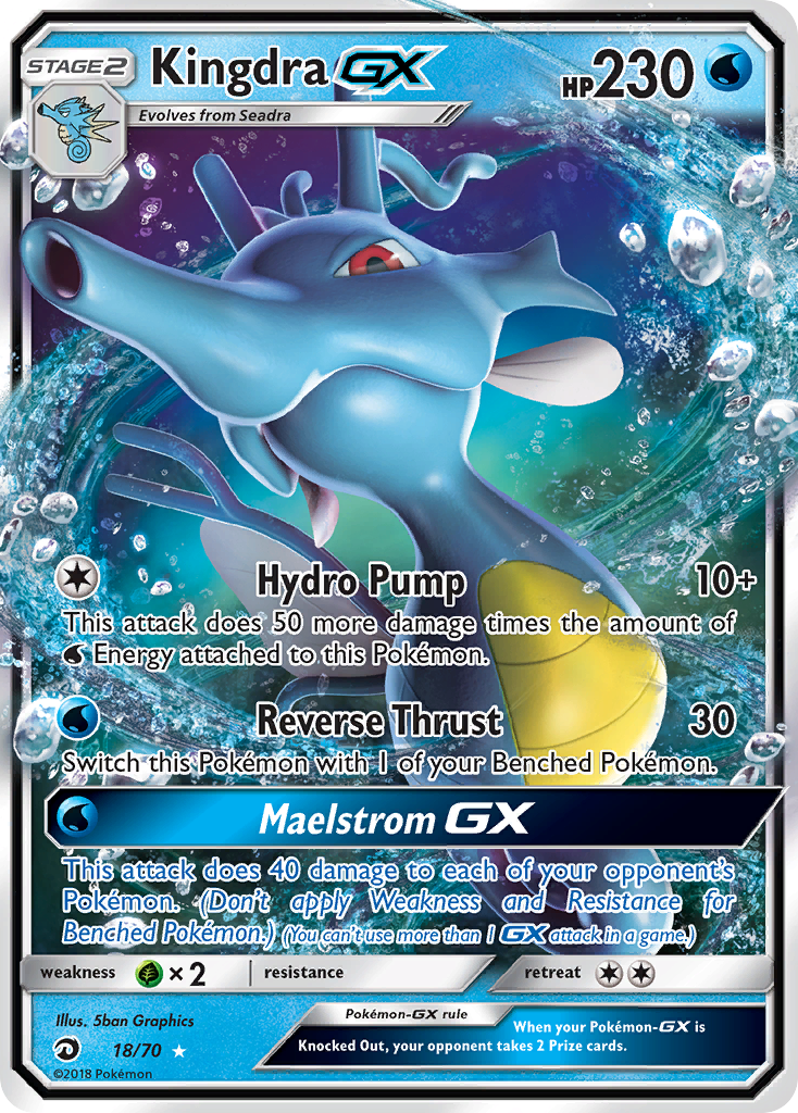 Kingdra GX (18/70) [Sun & Moon: Dragon Majesty] | L.A. Mood Comics and Games