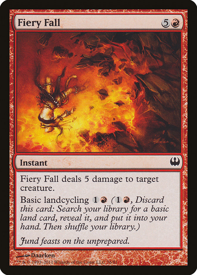 Fiery Fall [Duel Decks: Knights vs. Dragons] | L.A. Mood Comics and Games