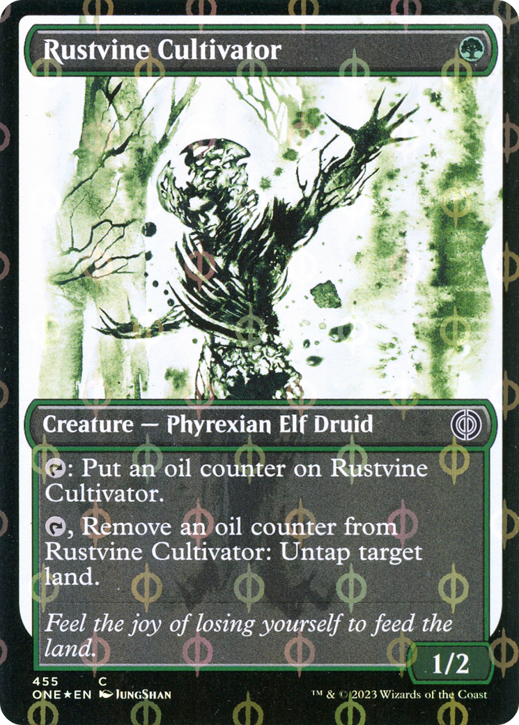 Rustvine Cultivator (Showcase Ichor Step-and-Compleat Foil) [Phyrexia: All Will Be One] | L.A. Mood Comics and Games