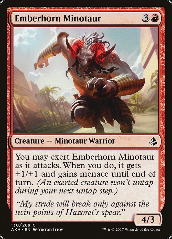 Emberhorn Minotaur [Amonkhet] | L.A. Mood Comics and Games