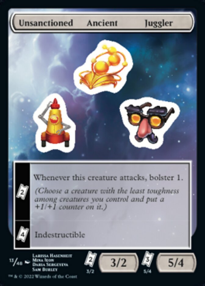 Unsanctioned Ancient Juggler [Unfinity Stickers] | L.A. Mood Comics and Games