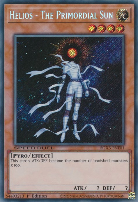 Helios - The Primordial Sun [SGX3-ENF01] Secret Rare | L.A. Mood Comics and Games