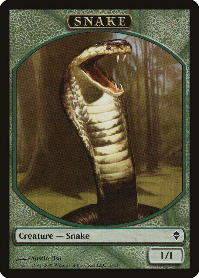 Snake Token [Zendikar Tokens] | L.A. Mood Comics and Games