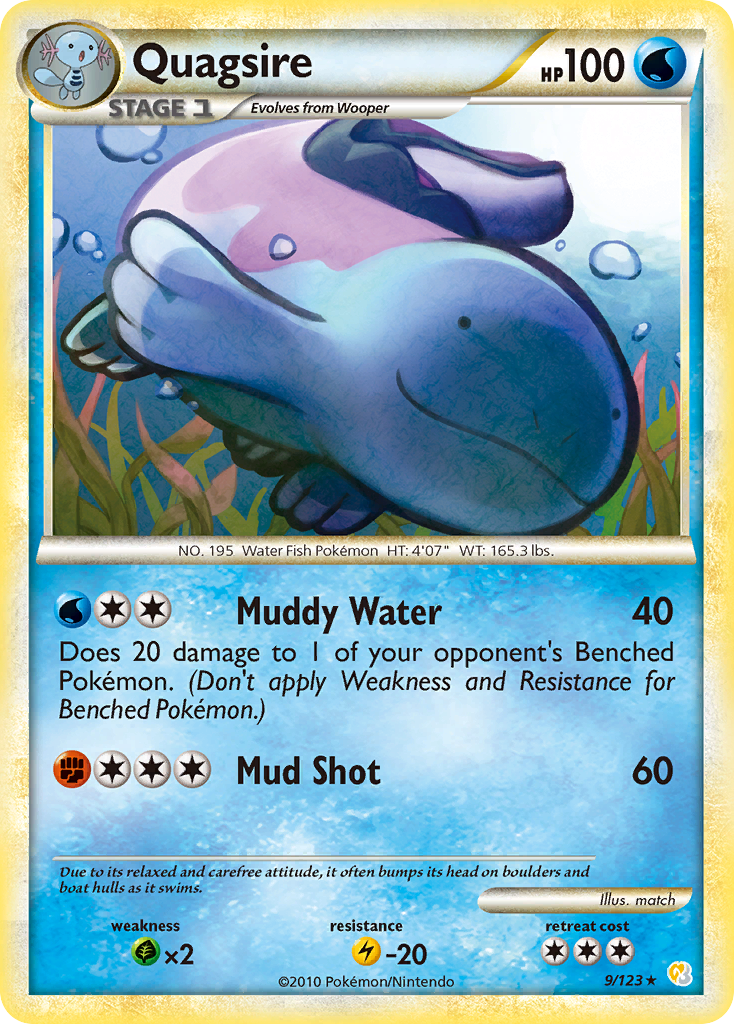 Quagsire (9/123) [HeartGold & SoulSilver: Base Set] | L.A. Mood Comics and Games