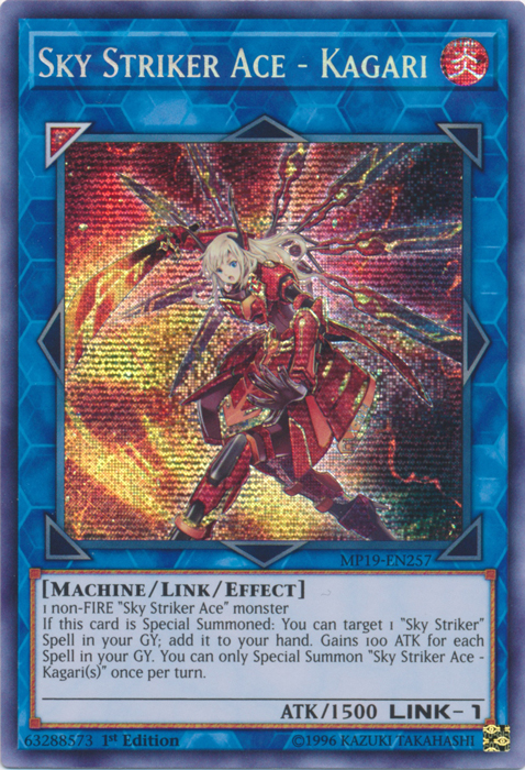 Sky Striker Ace - Kagari [MP19-EN257] Prismatic Secret Rare | L.A. Mood Comics and Games