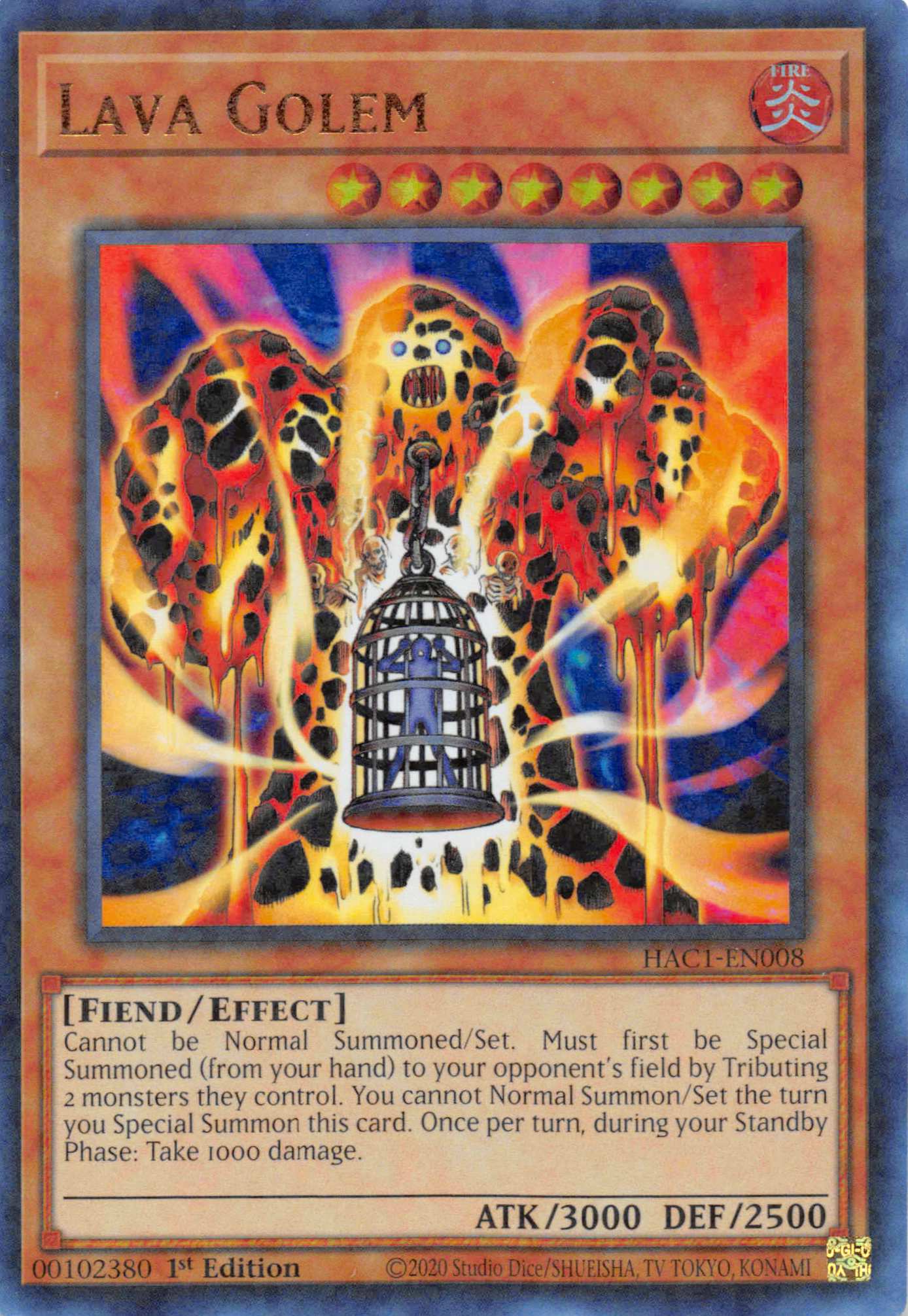 Lava Golem (Duel Terminal) [HAC1-EN008] Parallel Rare | L.A. Mood Comics and Games