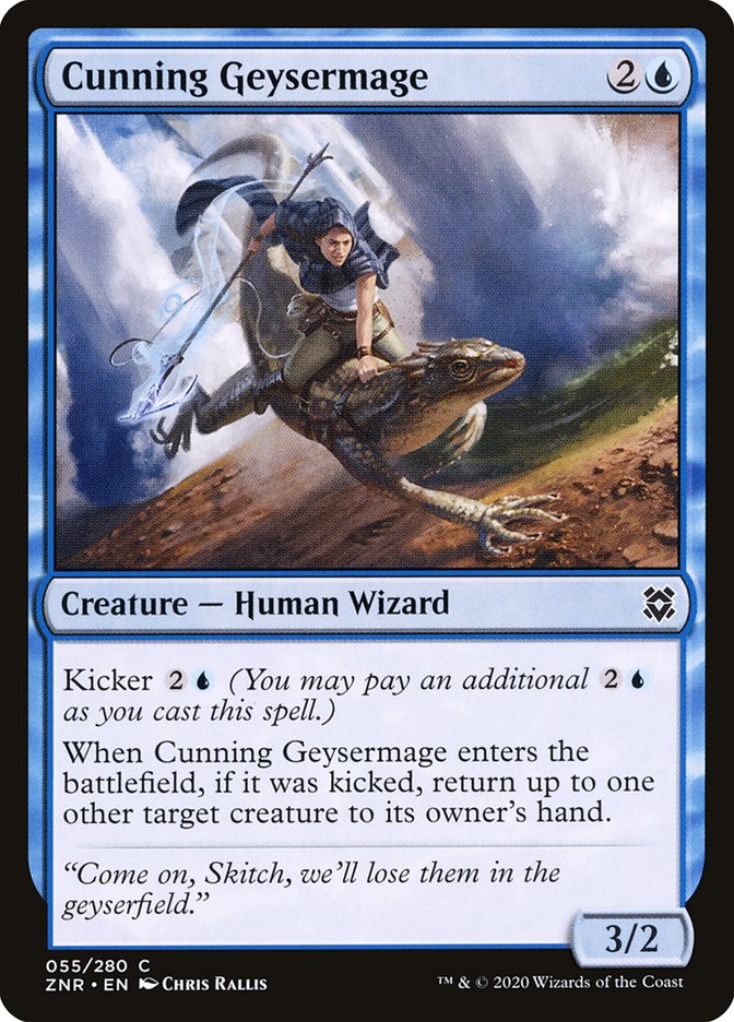 Cunning Geysermage [Zendikar Rising] | L.A. Mood Comics and Games