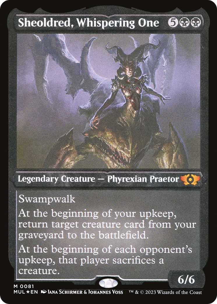 Sheoldred, Whispering One (Foil Etched) [Multiverse Legends] | L.A. Mood Comics and Games