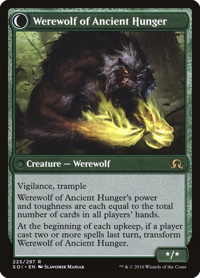 Sage of Ancient Lore // Werewolf of Ancient Hunger [Shadows over Innistrad] | L.A. Mood Comics and Games