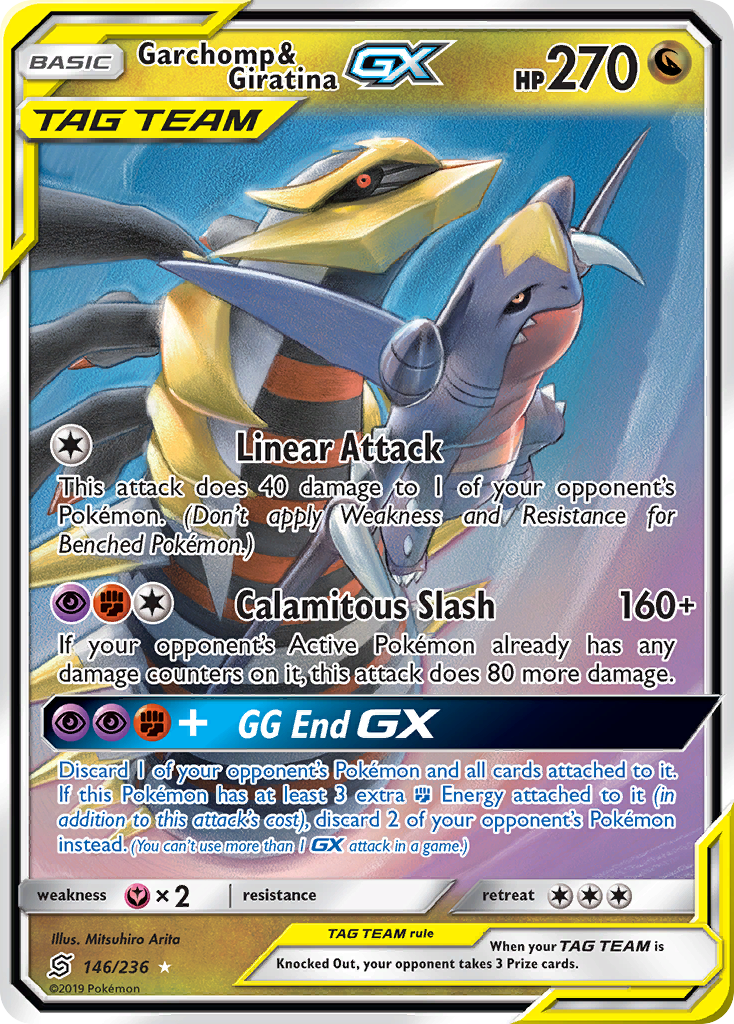 Garchomp & Giratina GX (146/236) [Sun & Moon: Unified Minds] | L.A. Mood Comics and Games