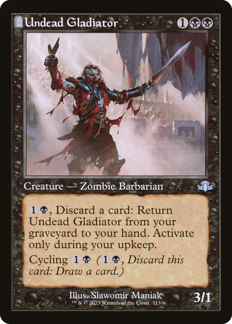 Undead Gladiator (Retro) [Dominaria Remastered] | L.A. Mood Comics and Games