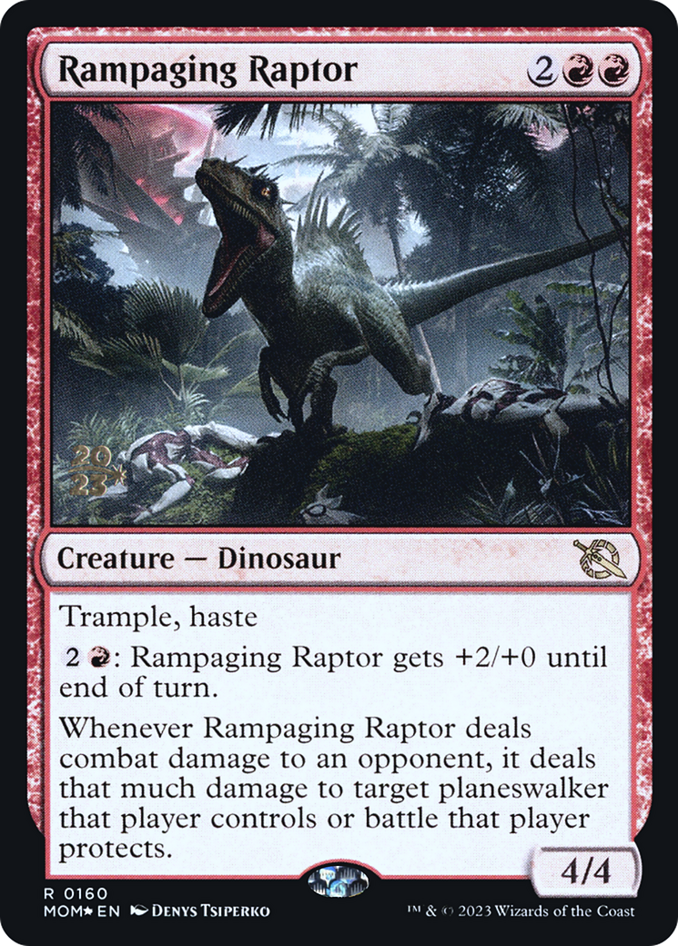 Rampaging Raptor [March of the Machine Prerelease Promos] | L.A. Mood Comics and Games