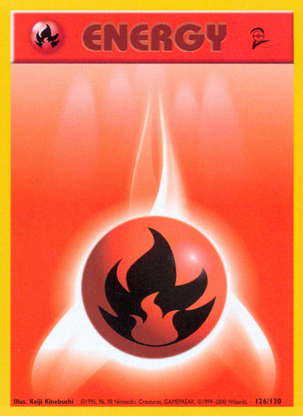 Fire Energy (126/130) [Base Set 2] | L.A. Mood Comics and Games