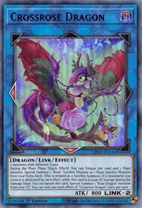 Crossrose Dragon (Blue) [LDS2-EN114] Ultra Rare | L.A. Mood Comics and Games