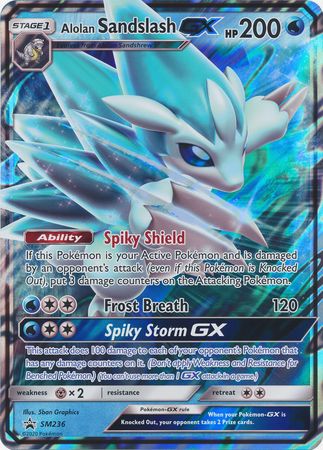 Alolan Sandslash GX (SM236) (Jumbo Card) [Sun & Moon: Black Star Promos] | L.A. Mood Comics and Games