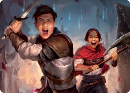 Daybreak Combatants Art Card [Innistrad: Crimson Vow Art Series] | L.A. Mood Comics and Games