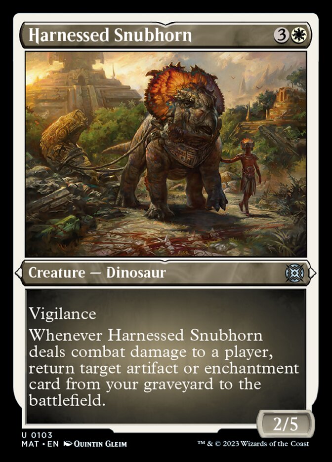 Harnessed Snubhorn (Foil Etched) [March of the Machine: The Aftermath] | L.A. Mood Comics and Games