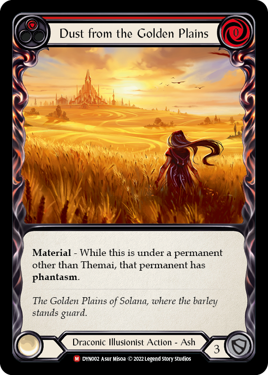 Dust from the Golden Plains [DYN002] (Dynasty)  Rainbow Foil | L.A. Mood Comics and Games