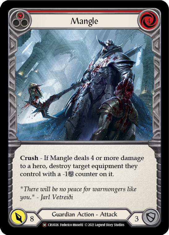 Mangle [U-CRU026] (Crucible of War Unlimited)  Unlimited Rainbow Foil | L.A. Mood Comics and Games