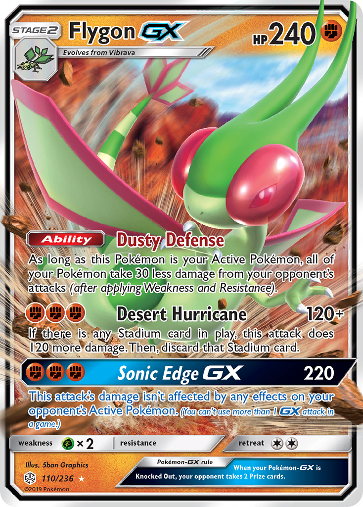 Flygon GX (110/236) [Sun & Moon: Cosmic Eclipse] | L.A. Mood Comics and Games