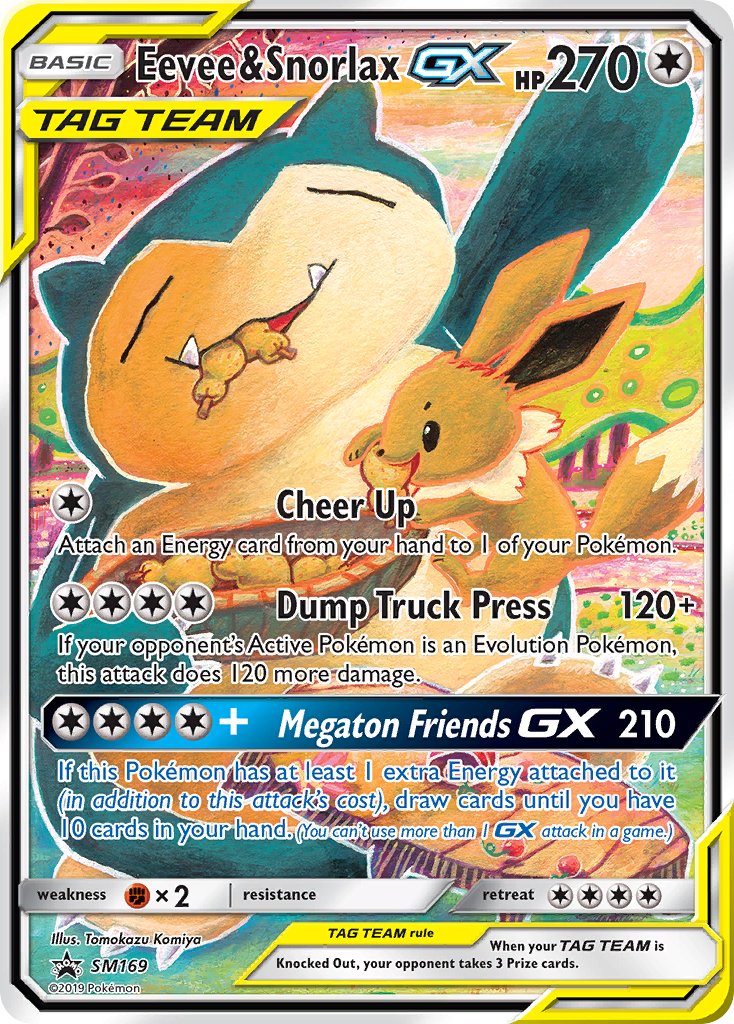 Eevee & Snorlax GX (SM169) [Sun & Moon: Black Star Promos] | L.A. Mood Comics and Games