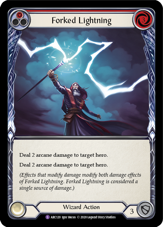 Forked Lightning [U-ARC120] (Arcane Rising Unlimited)  Unlimited Normal | L.A. Mood Comics and Games