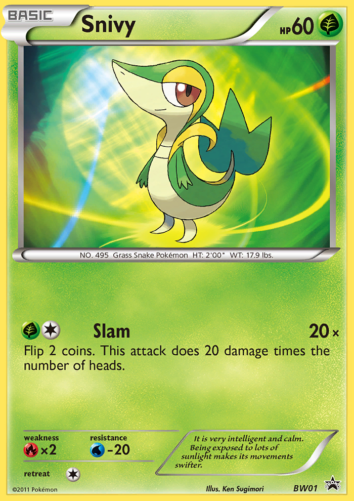 Snivy (BW01) [Black & White: Black Star Promos] | L.A. Mood Comics and Games
