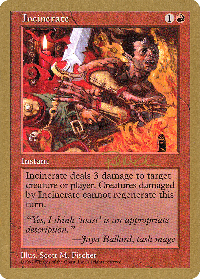 Incinerate (Paul McCabe) [World Championship Decks 1997] | L.A. Mood Comics and Games