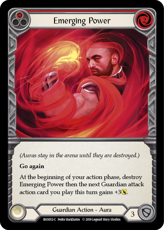 Emerging Power (Red) [BVO012-C] (Bravo Hero Deck)  1st Edition Normal | L.A. Mood Comics and Games