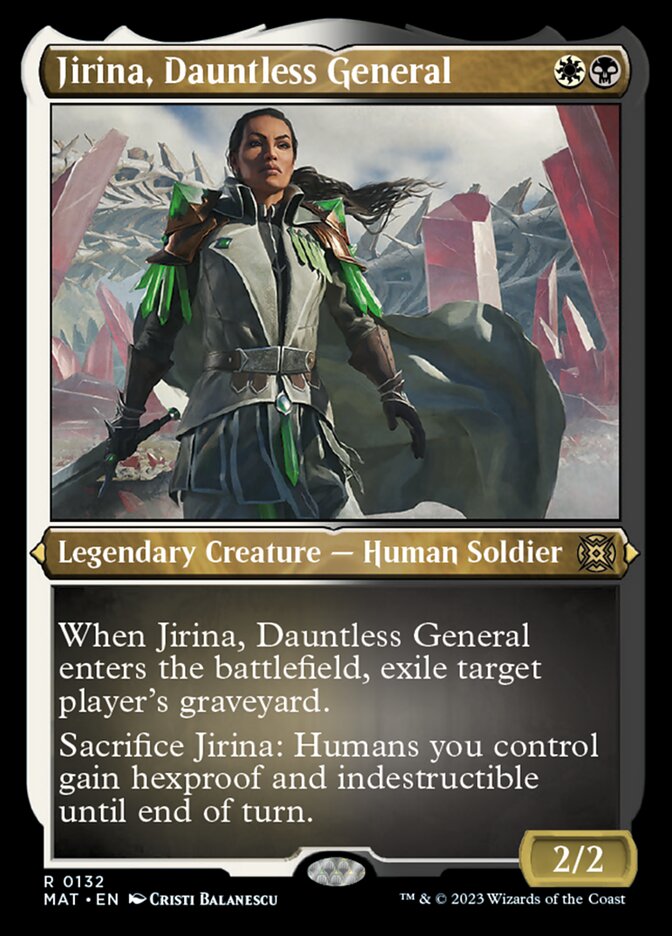 Jirina, Dauntless General (Foil Etched) [March of the Machine: The Aftermath] | L.A. Mood Comics and Games