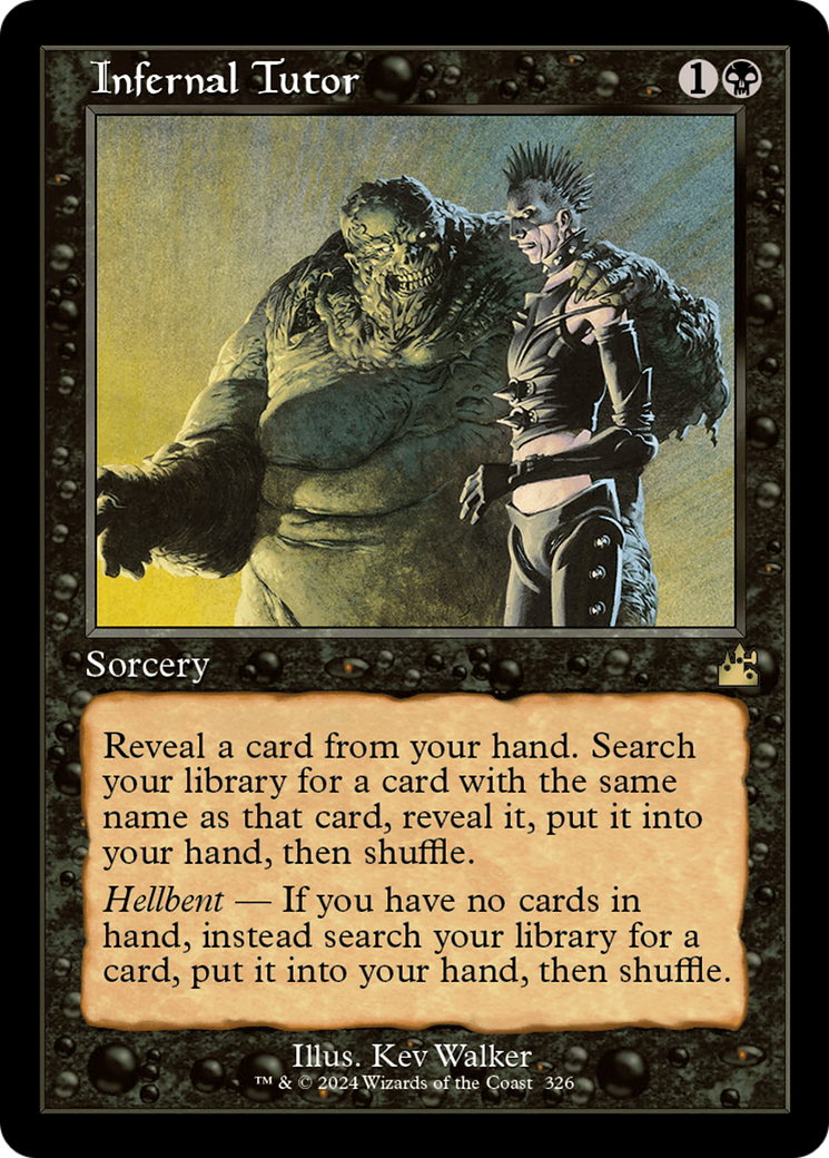 Infernal Tutor (Retro Frame) [Ravnica Remastered] | L.A. Mood Comics and Games